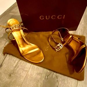 Gucci shoes made in Italy. Sand Pelle . ORO Rutenio Cup